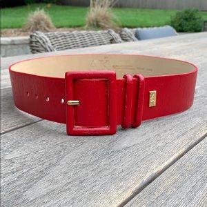 Anne Klein red belt.
